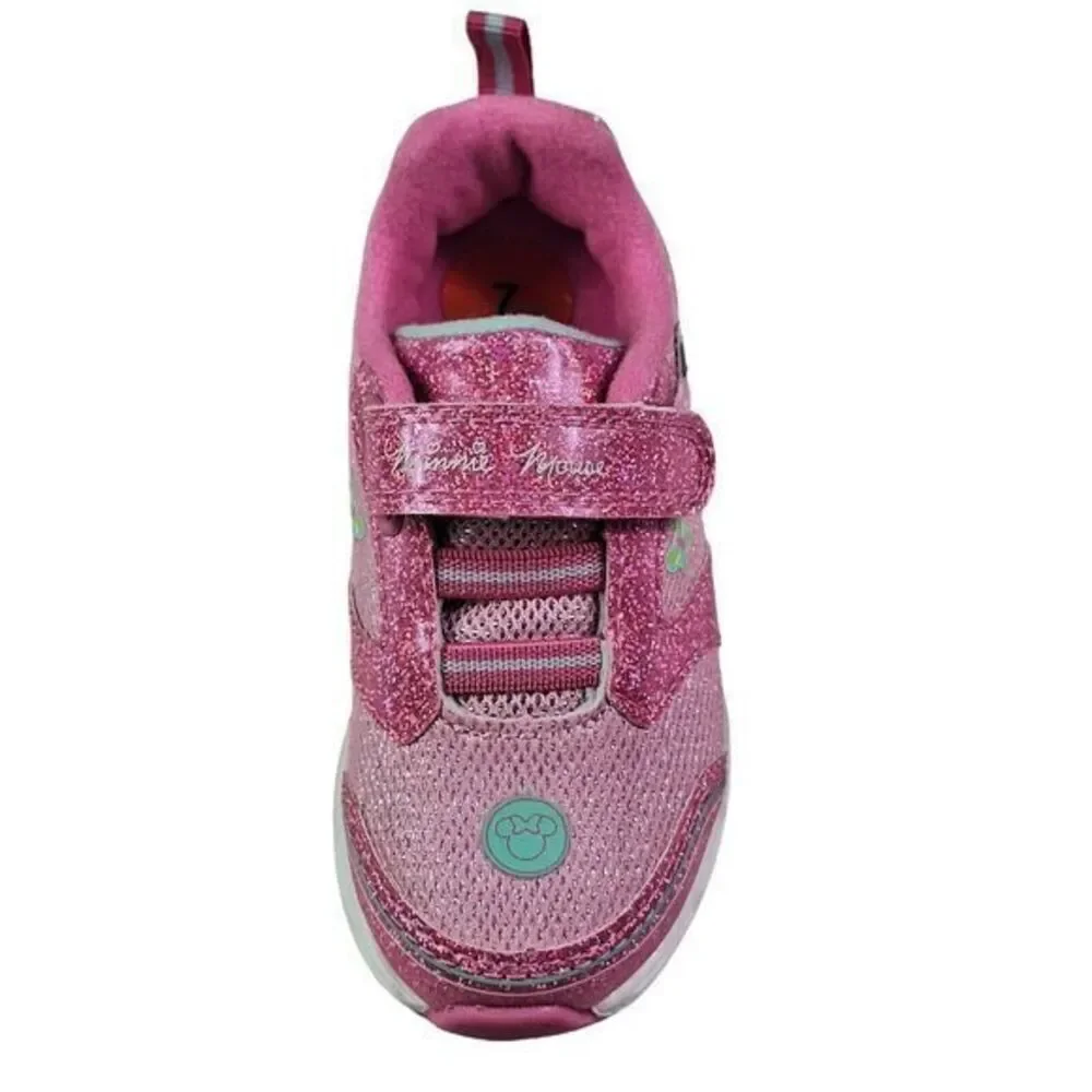 Minnie shoes‎ for girls sneakers with LED light without laces Pink Size 7 (14cm)